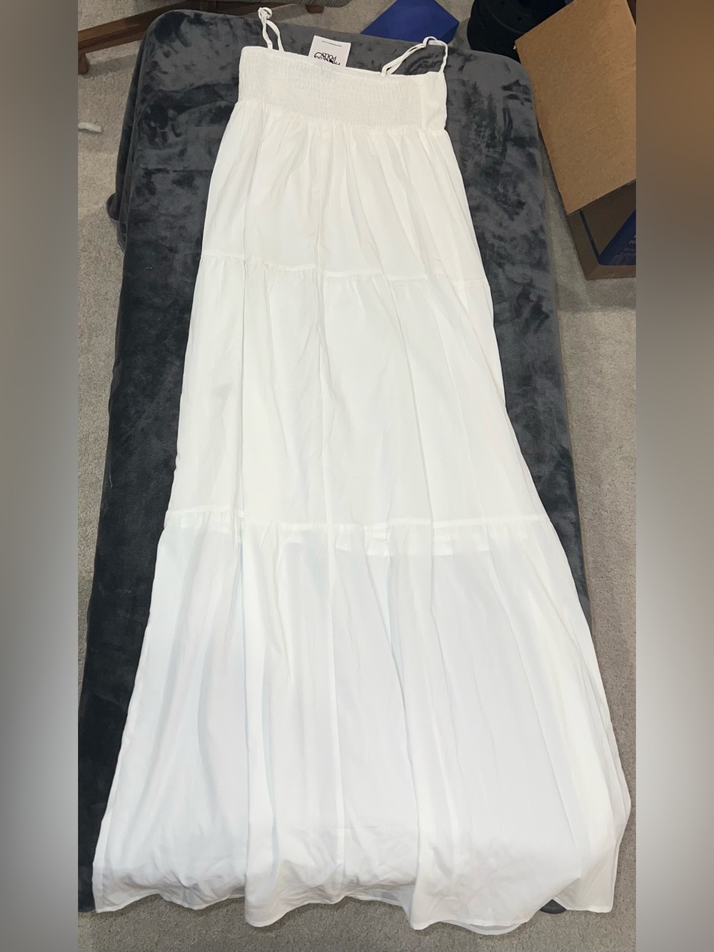 Princess Polly Warrego Maxi Dress in White Size 4 New with tag - Picture 6 of 11